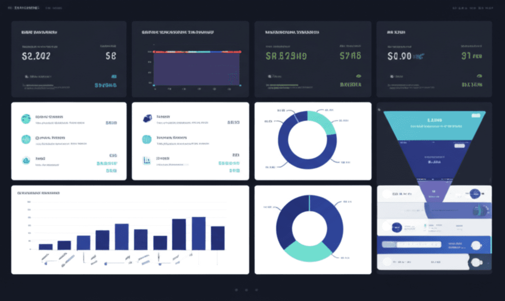 CRM dashboard with leads and opportunities